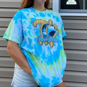 Custom Hawaii lifestyle tie dye tee